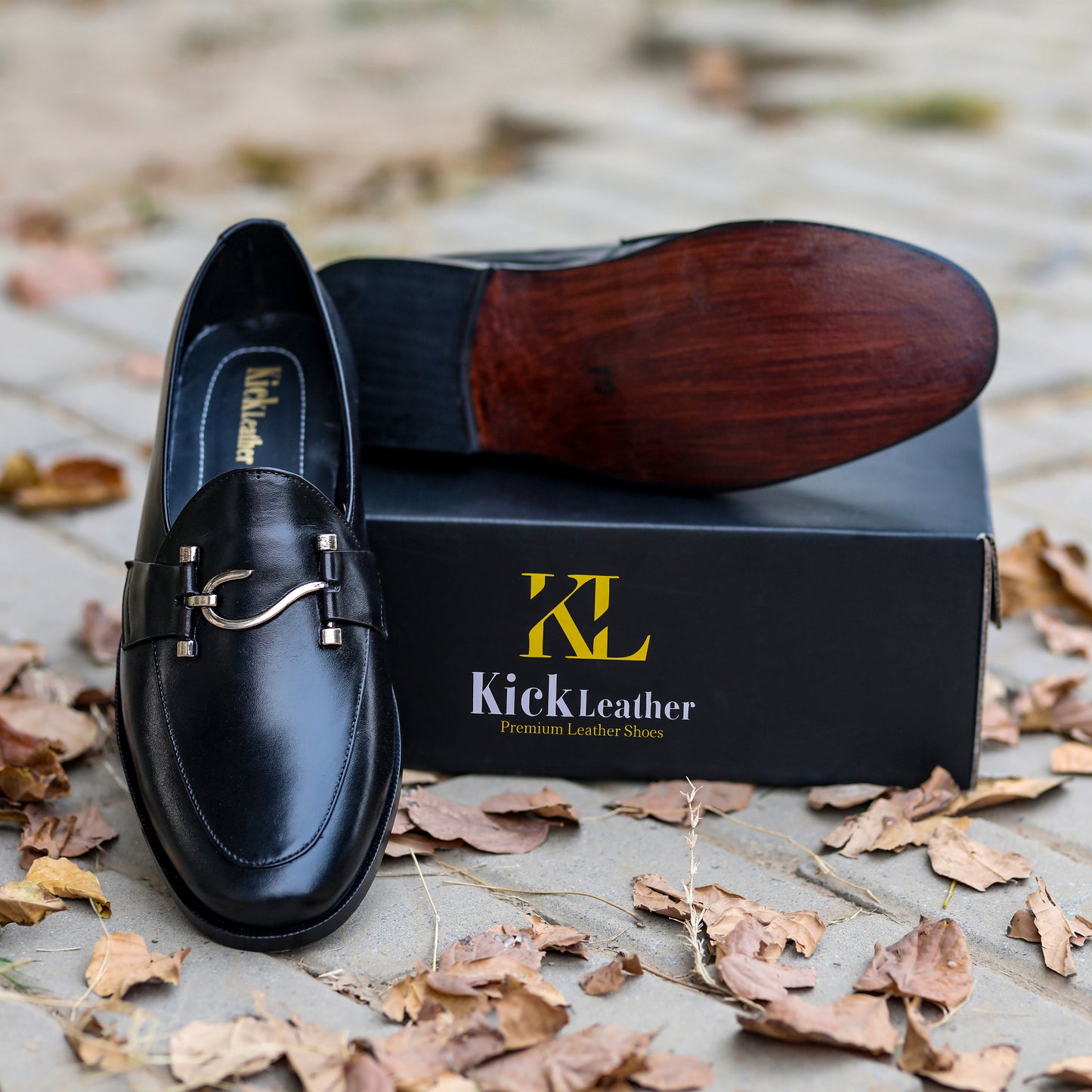 Kick Leather Pure Handmade Shoes-165